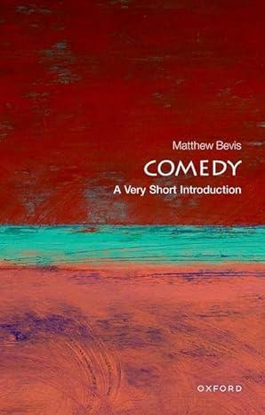 comedy 1st edition matthew bevis 0199601712, 978-0199601714
