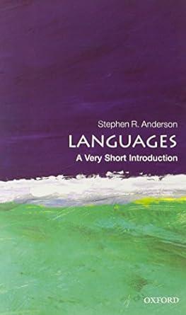 languages 1st edition stephen anderson 0199590591, 978-0199590599