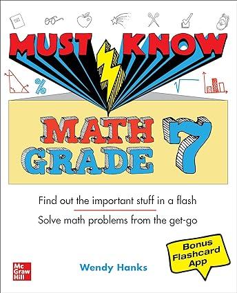 must know math grade 7 1st edition wendy hanks 1260466906, 978-1260466904