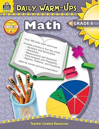 daily warm ups math grade 8 1st edition heath teacher created resources staff 1420638033, 978-1420638035
