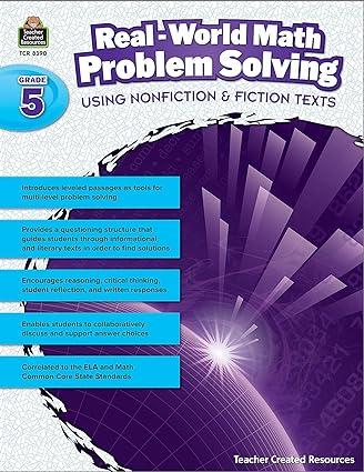real world math problem solving grade 5 1st edition tracie heskett 142068390x, 978-1420683905