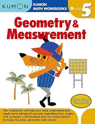 kumon grade 5 geometry and measurement 1st edition kumon publishing, kumon 1934968668, 978-1934968666