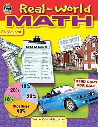 real world math grades 5 8 1st edition genene teacher created resources staff 0743932676, 978-0743932677