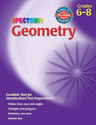spectrum geometry grades 6 8 1st edition spectrum 0769663265, 978-0769663265