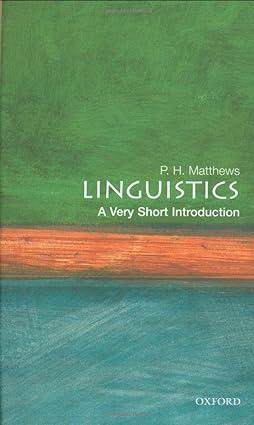 linguistics 1st edition raymond wacks 0192801481, 978-0192801487