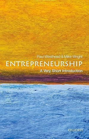 entrepreneurship 1st edition paul westhead, mike wright 0199670544, 978-0199670543