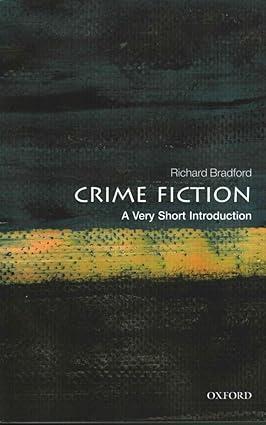 crime fiction 1st edition richard bradford 0199658781, 978-0199658787