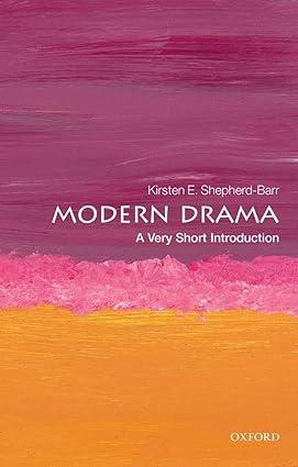 modern drama 1st edition kirsten shepherd-barr 0199658773, 978-0199658770