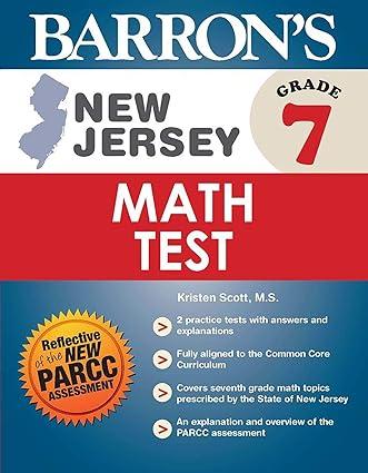 new jersey grade 7 math test 1st edition kristen scott m.s. 1438007345, 978-1438007342
