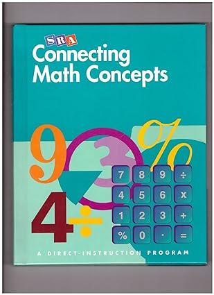 connecting math concepts textbook grades 6 8 3rd edition mcgraw hill 0026846942, 978-0026846943