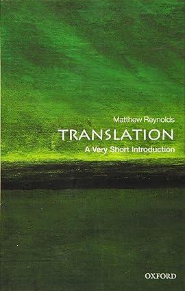 translation 1st edition matthew reynolds 0198712111, 978-0198712114