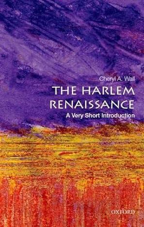the harlem renaissance 1st edition cheryl a. wall 0199335559, 978-0199335558