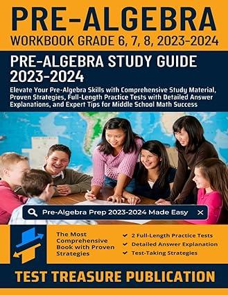 pre algebra workbook grade 6 7 8 pre algebra study guide 2023 2024 1st edition test treasure publication