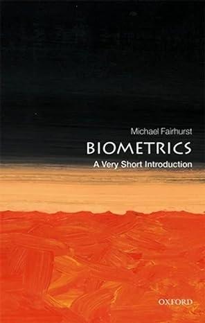 biometrics 1st edition michael fairhurst 0198809107, 978-0198809104