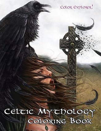 celtic mythology coloring book 1st edition color explorer 8480942835, 979-8480942835