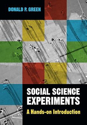 social science experiments 1st edition donald p. green 1009186965, 978-1009186964