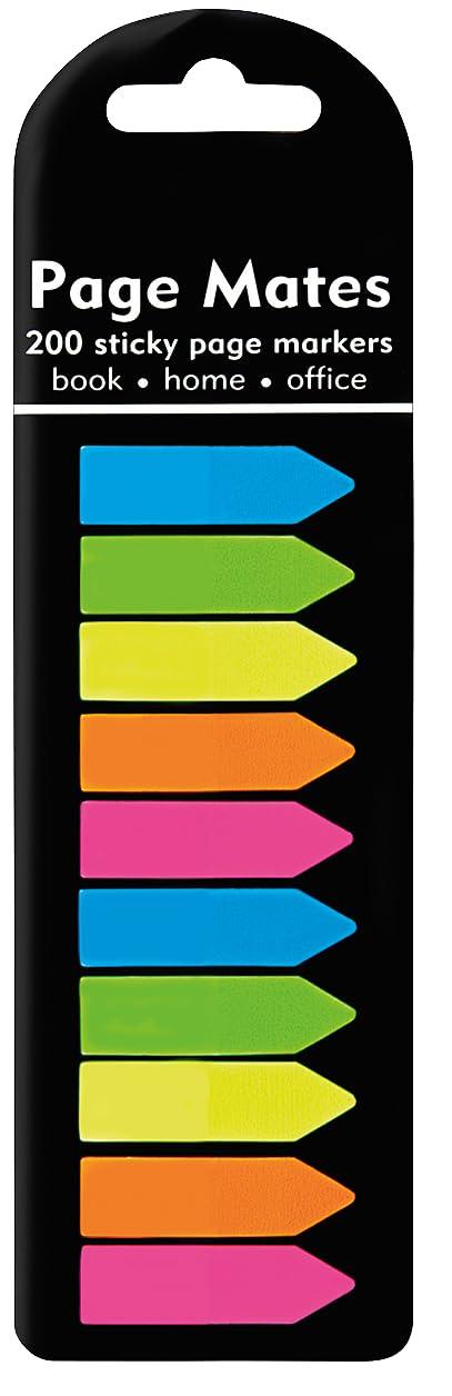 neon arrows page mates set of 200 sticky notes  peter pauper press 1441326146, 978-1441326140
