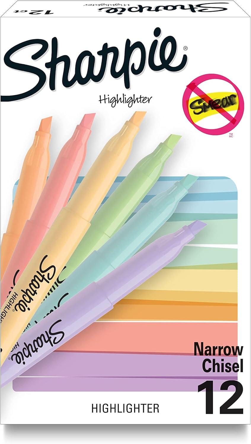 sharpie pocket highlighters mild pastel colors great stocking stuffer and holiday gift for college students