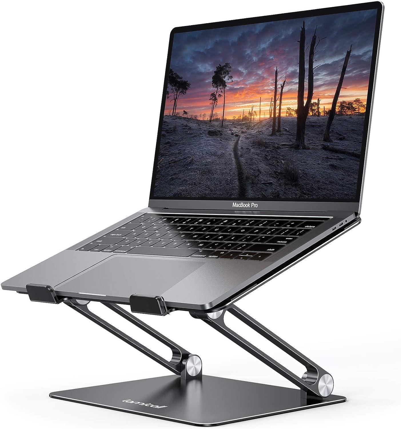 lamicall adjustable laptop stand portable laptop riser aluminum laptop stand for desk foldable dell xps hp
