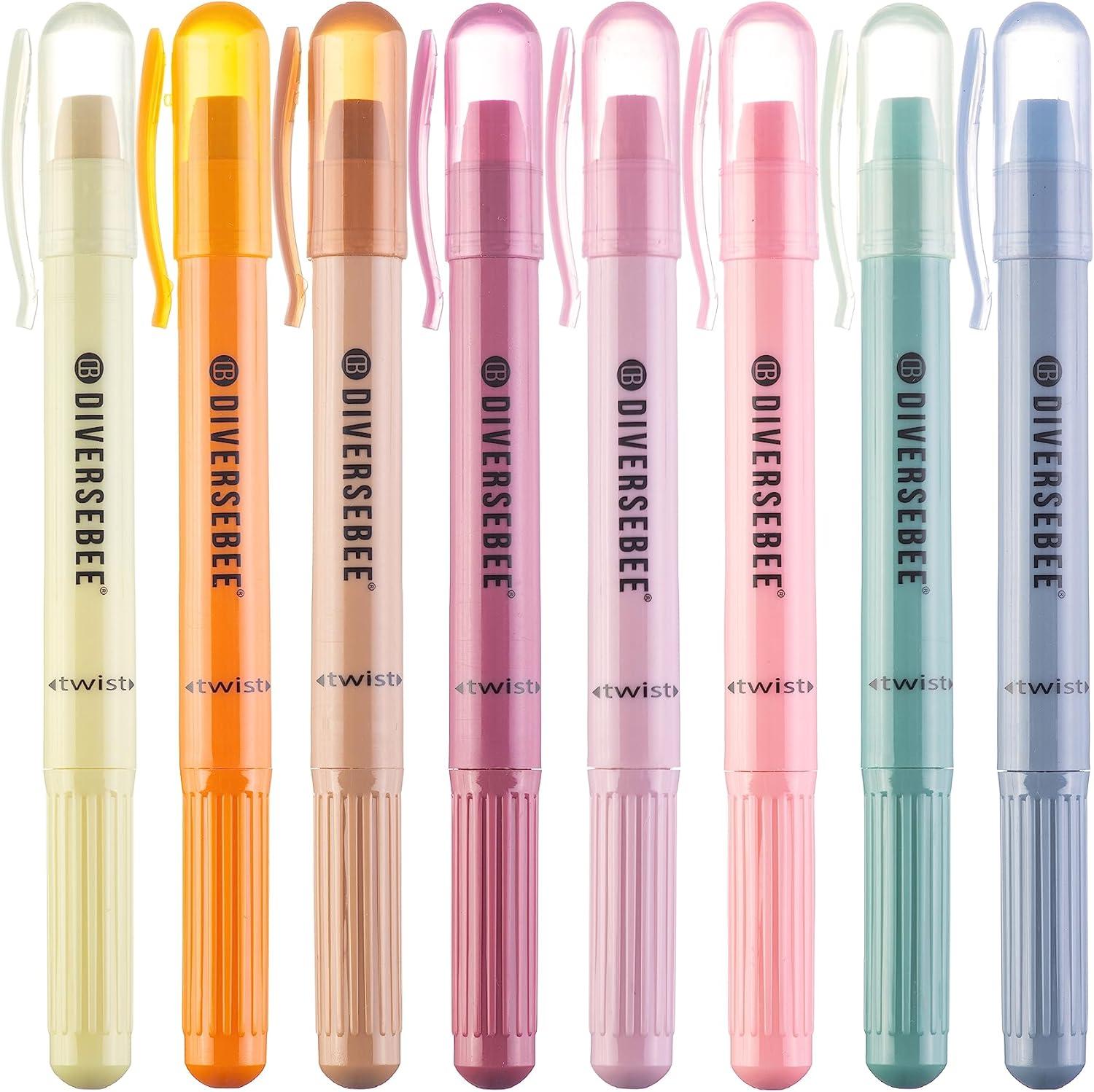 diversebee bible highlighters and pens no bleed 8 pack assorted colors gel highlighters set  diversebee