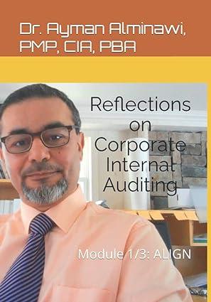 reflections on corporate internal auditing module 1/3 algin 1st edition dr. ayman alminawi, pmp, cia, pba