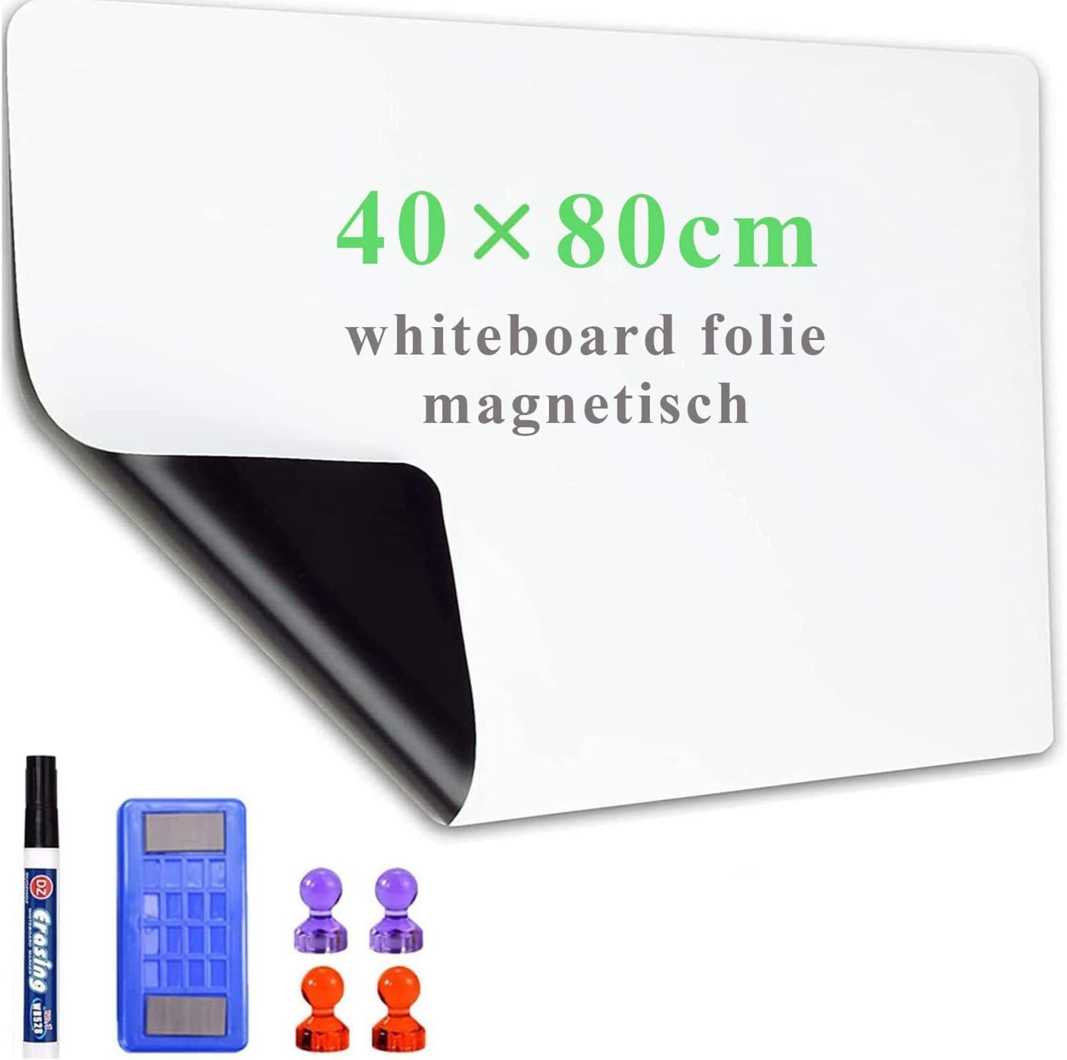 lyzzxi magnetic whiteboard paper 40 x 80cm diy self-adhesive dry erase board sheets whiteboard film stick on