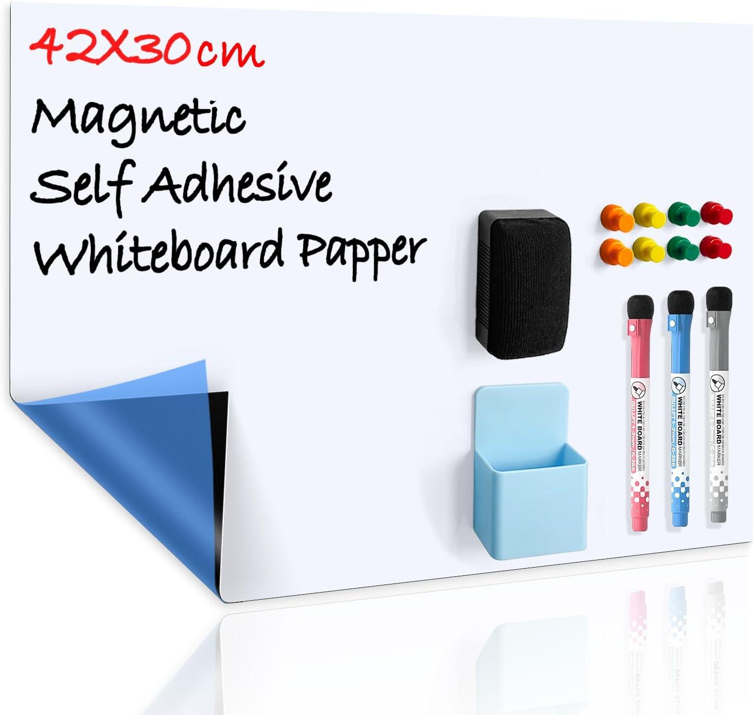 cuhioy whiteboard magnetic dry wipe board self adhesive a3 for any smooth surface with new stain resistant
