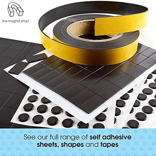 the magnet shop tms self adhesive magnets for crafts pairs of small sticky magnetic strips 0 85mm thick 10