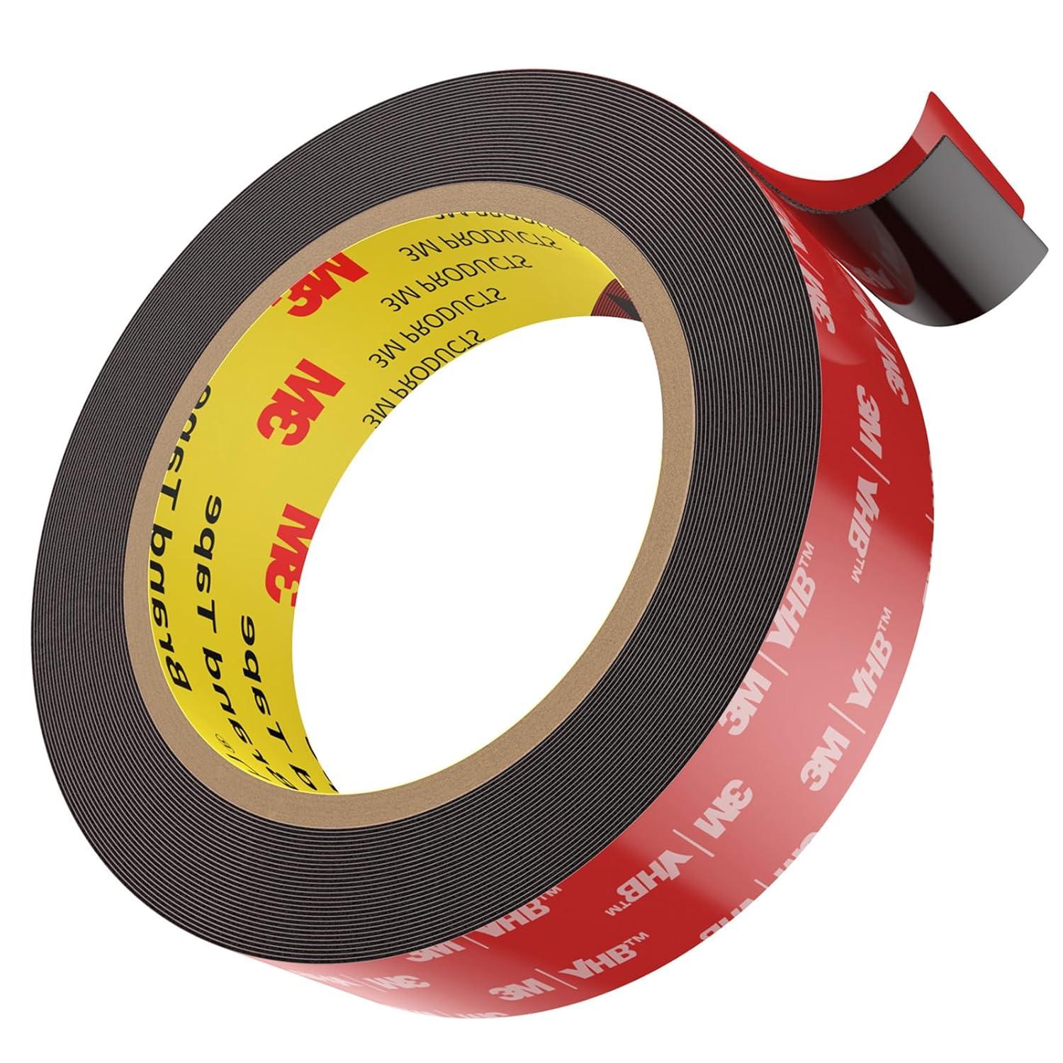 emitever double sided tape heavy duty mounting tape 23ft x 0 6in two sided acrylic foam tape 2 sided strong