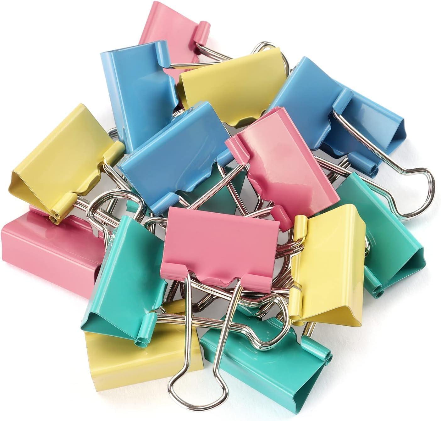 extra large binder clips 2inch binder clips 25pack metal paper clamps paper binder clips multicolored binder