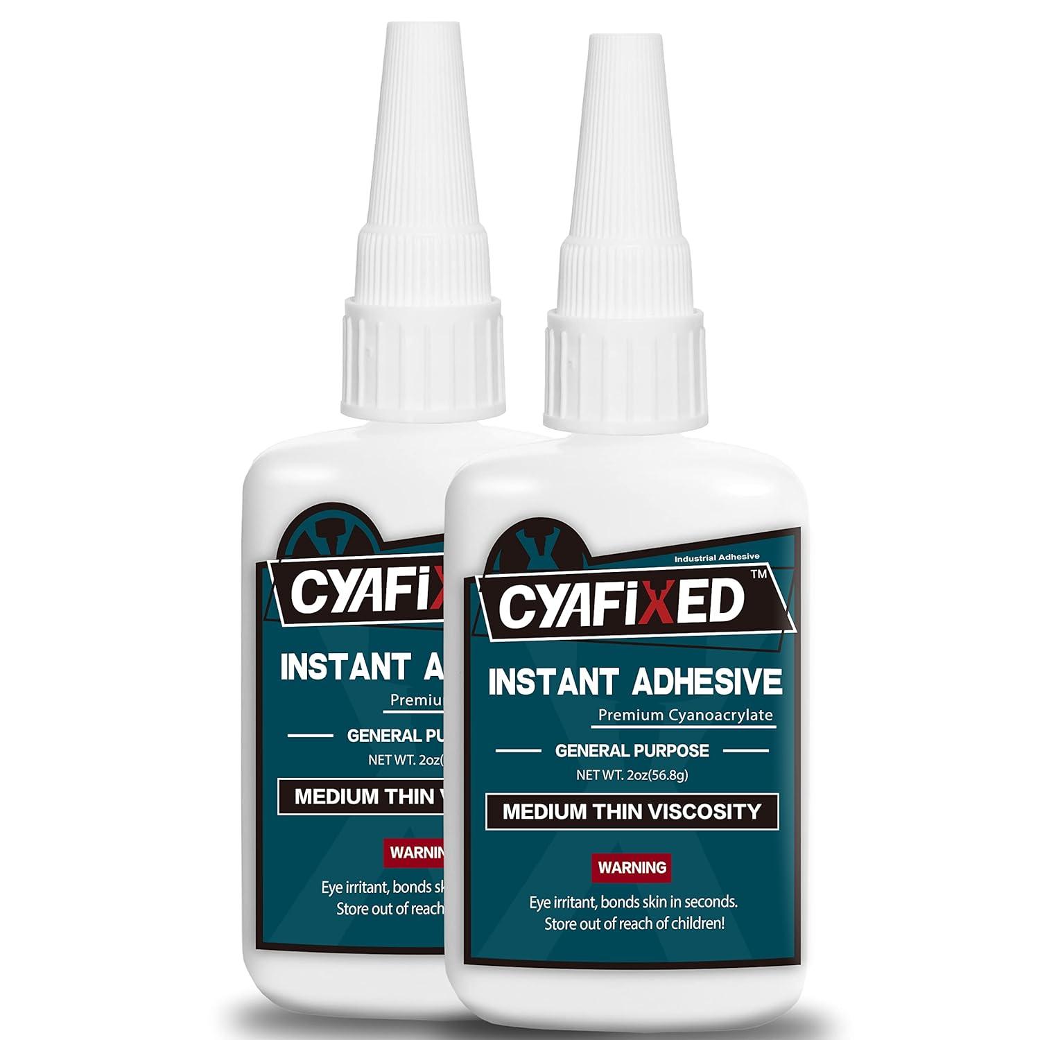 cyafixed super glue cyanoacrylate ca adhesive all-purpose medium-thin viscosity instant adhesive 113 6 grams/