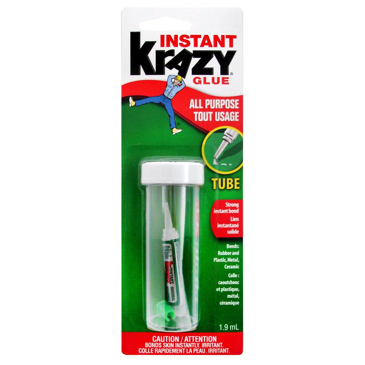 krazy glue all-purpose original instant glue 1 9ml tube 6155010100  krazy b007z7ph6s