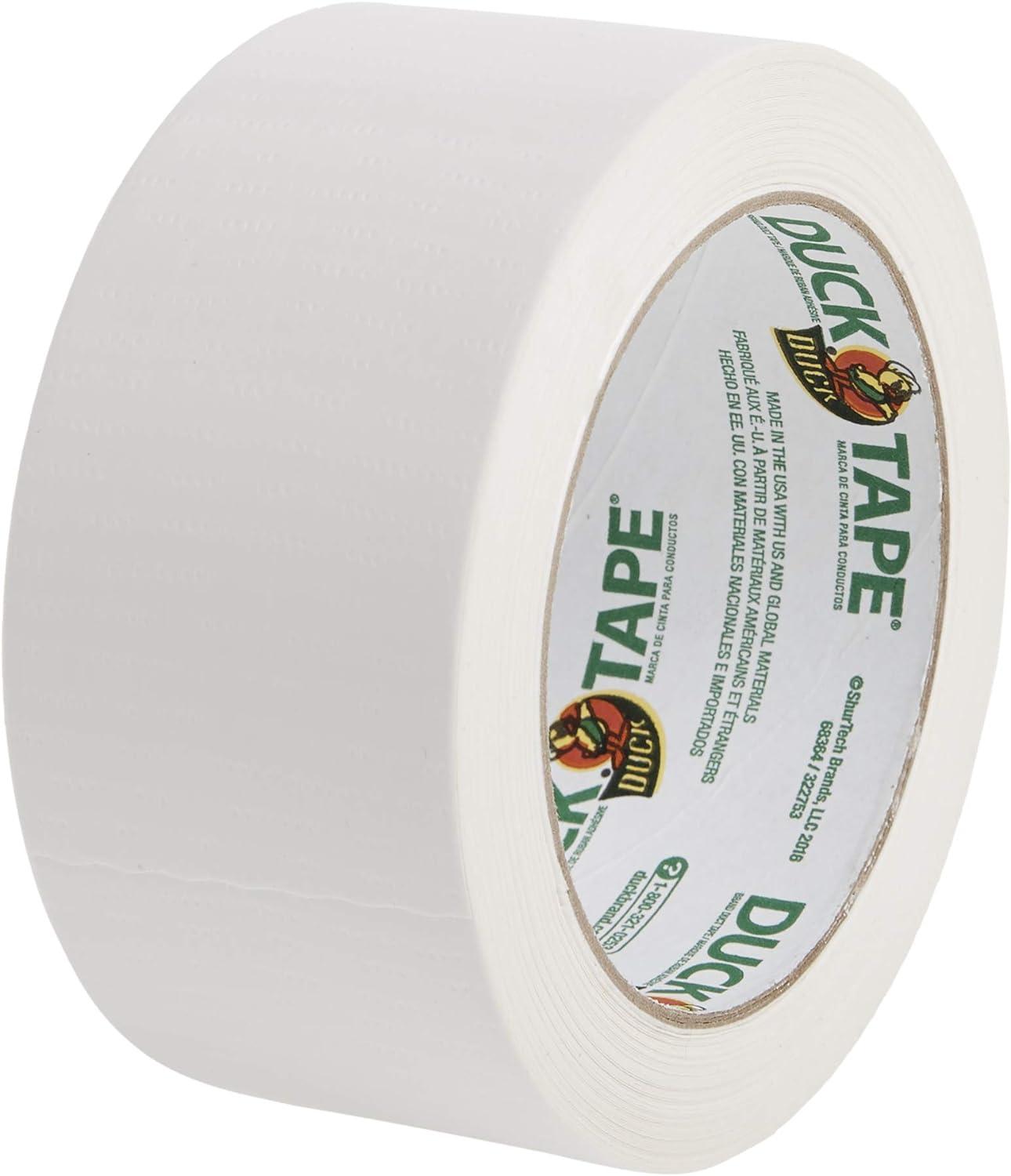 duck brand 1265015 color duct tape white 1 88 inches x 20 yards single roll  duck b002tol3zg