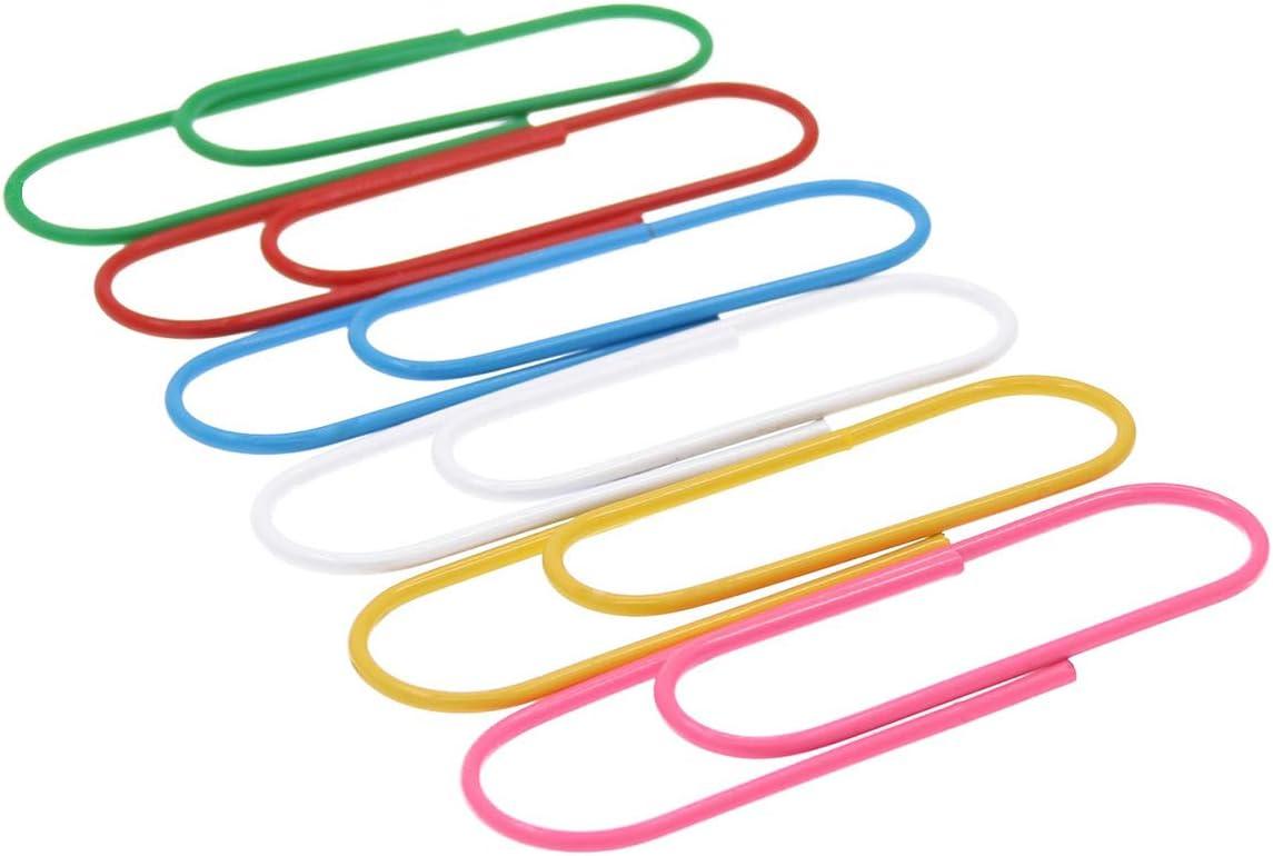 super large paper clips vinyl coated coideal 30 pack 10 cm assorted color jumbo paper clip holder