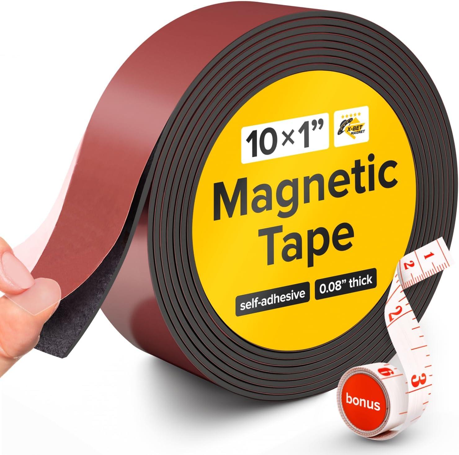 x-bet magnet flexible magnetic tape - magnetic strip with strong self adhesive - ideal magnetic roll tape for