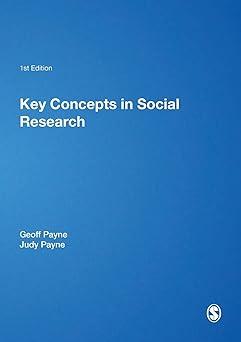key concepts in social research 1st edition geoff payne, judy payne 0761965432, 978-0761965435
