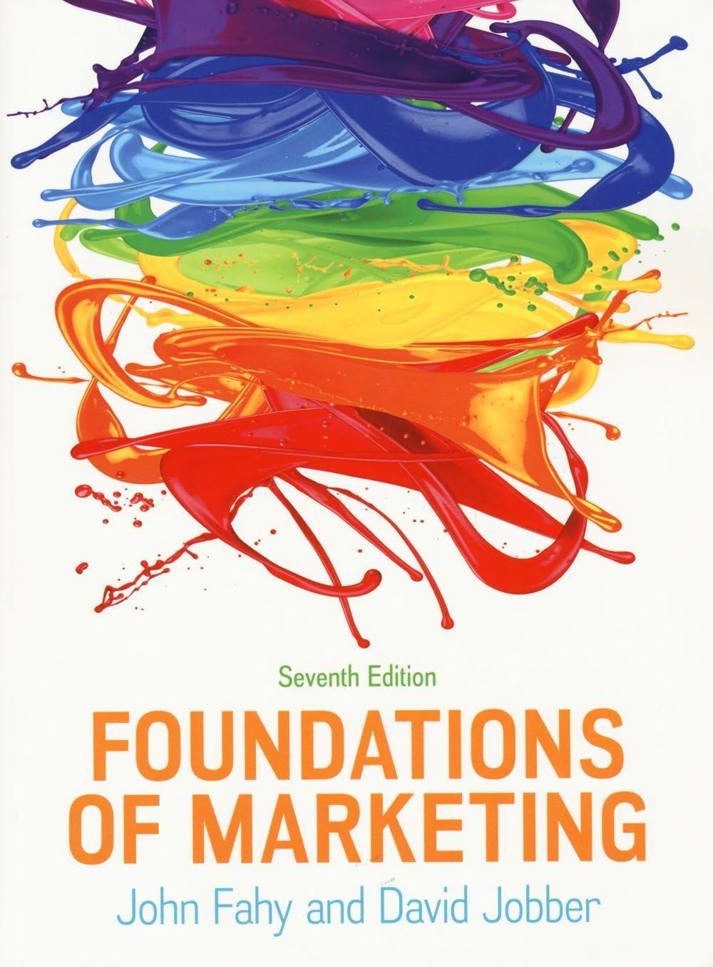 foundations of marketing 7th edition john fahy, david fahy jobber 1526849003, 978-1526849007
