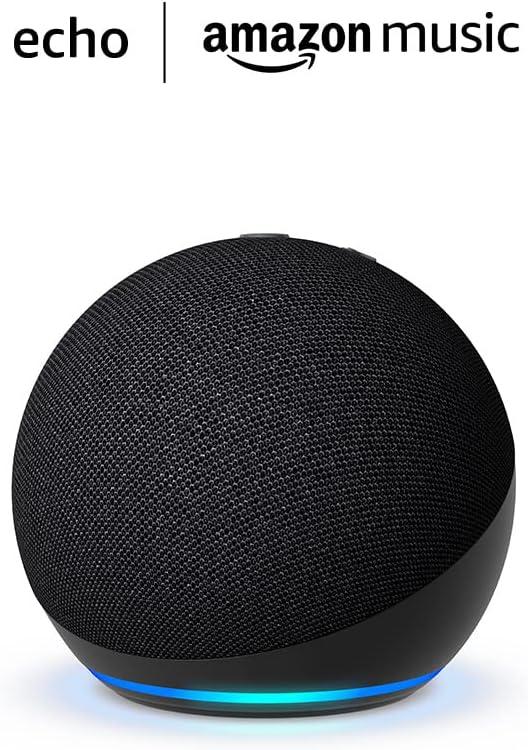 echo dot 5th gen 2022 release - charcoal and 4 months of amazon music unlimited free w/ auto-renewal  echo