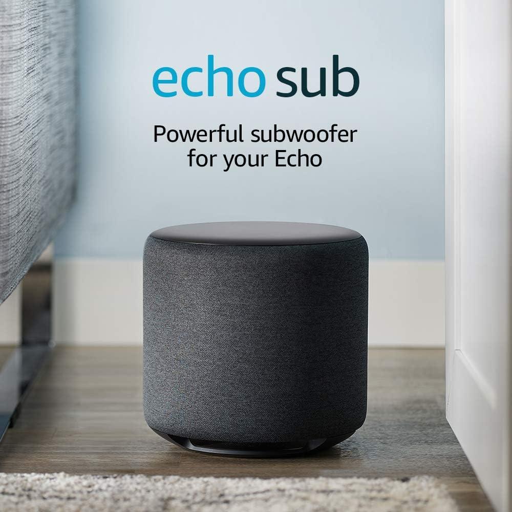 echo sub - powerful subwoofer for your echo - requires compatible echo device  echo 0000000000