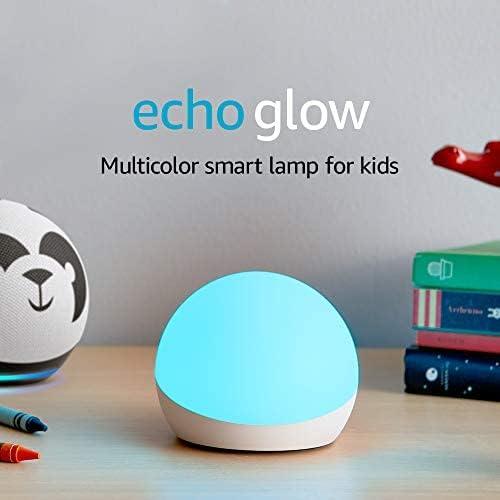 echo glow - multicolor smart lamp a certified for humans device – requires compatible alexa device  echo