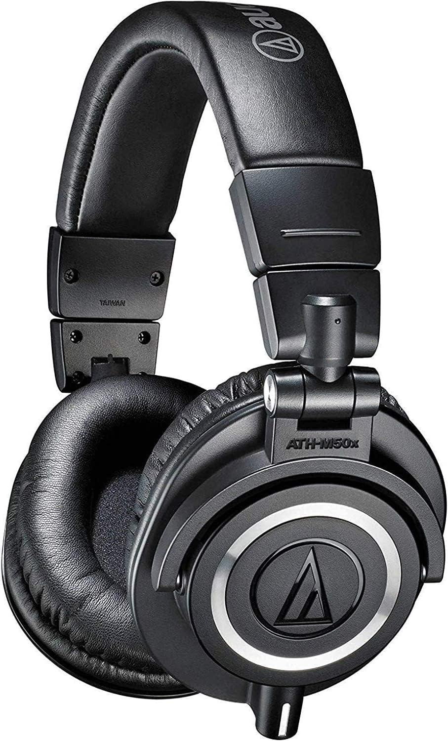 audio-technica ath-m50x professional studio monitor headphones black professional grade critically acclaimed