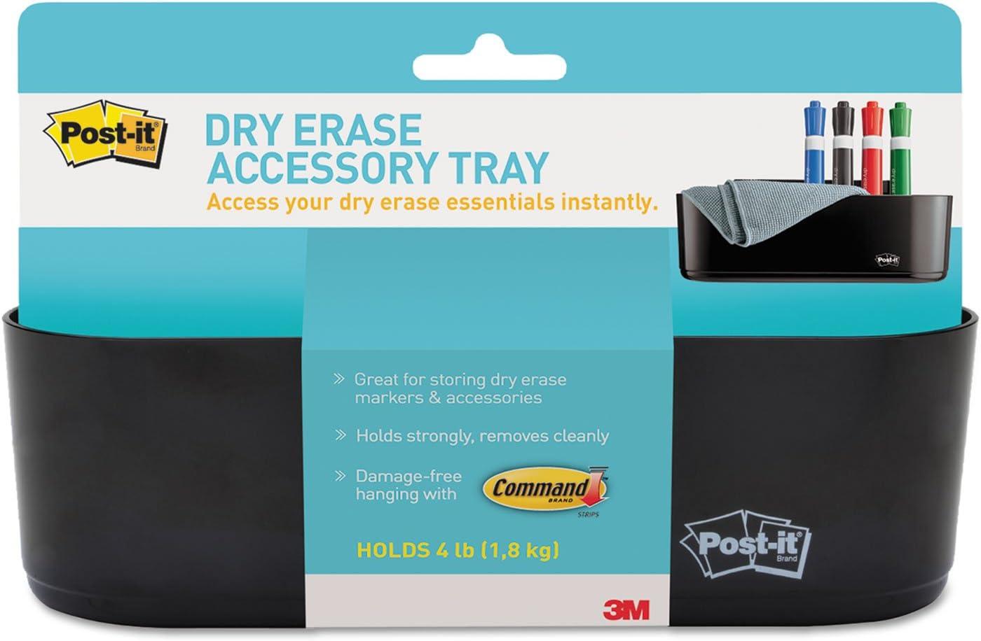 post-it dry erase accessory tray black deftray 6  post-it b00nc1d5om