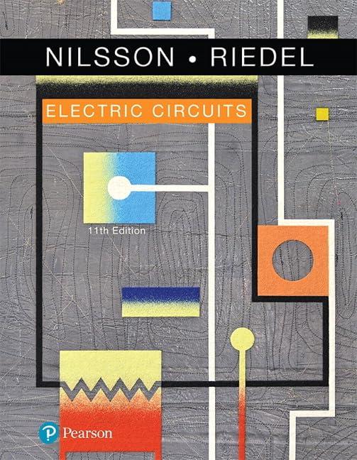 electric circuits 11th edition james nilsson, susan reidel 0134746961, 978-0134746968