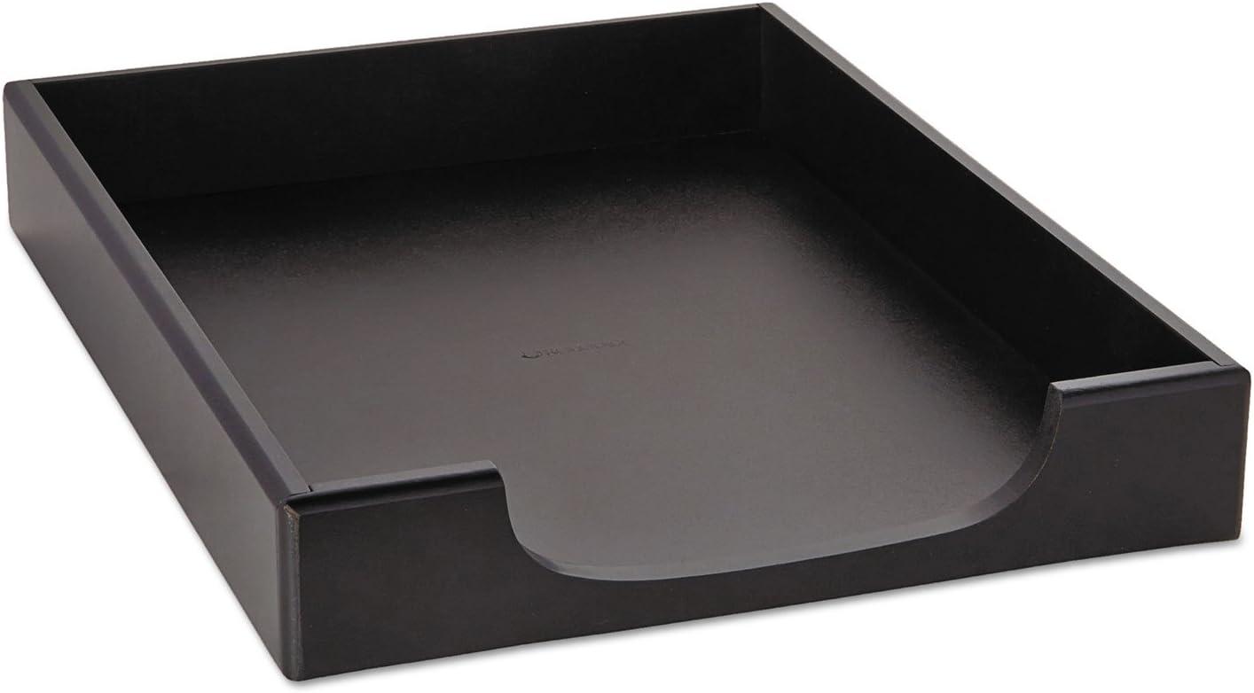 rolodex desk tray wood tones front load stacking letter tray 1 unit black 62523  rolodex b000fgy8u2