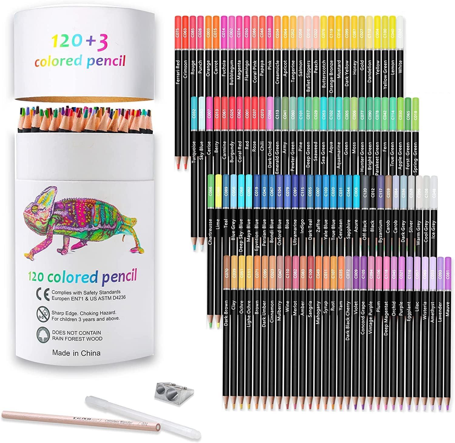 premium colored pencils set of 120 colors artists soft core with vibrant color ideal for drawing sketching