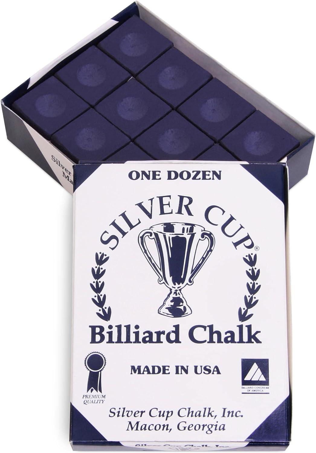silver cup pool table chalk in purple - 12 pc set  ‎sterling gaming b00cocv6w8