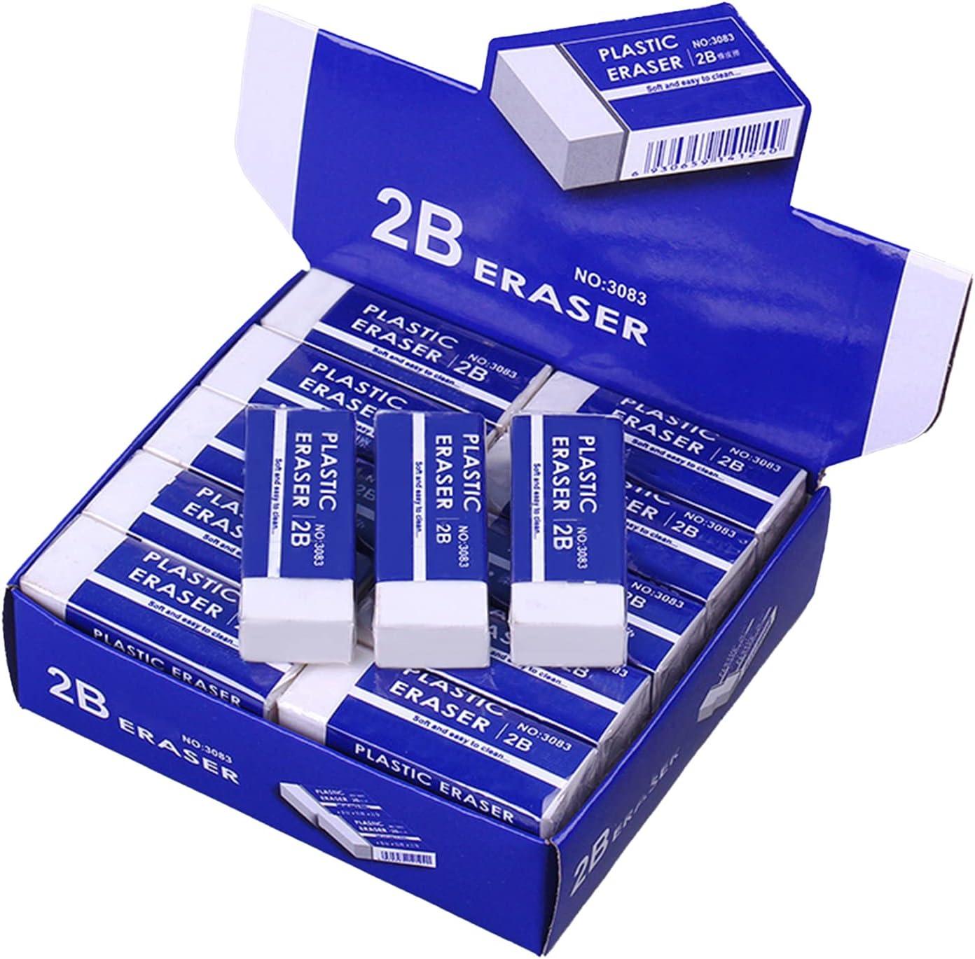 ciouyaos 30 pack pencil eraser soft white erasers for kids erase easily eraser bulk for artists teachers