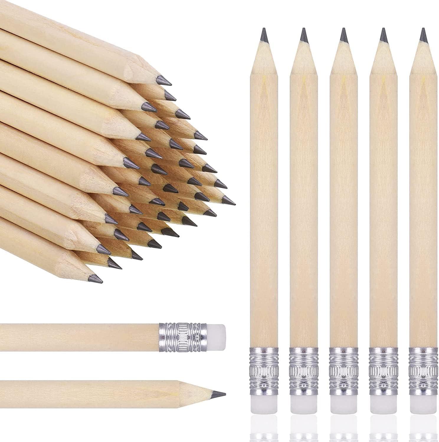 100 pieces golf pencils, 4 inch half pencils sharpened pencils with erasers pencils  thjopokeel b0c73g6lyh