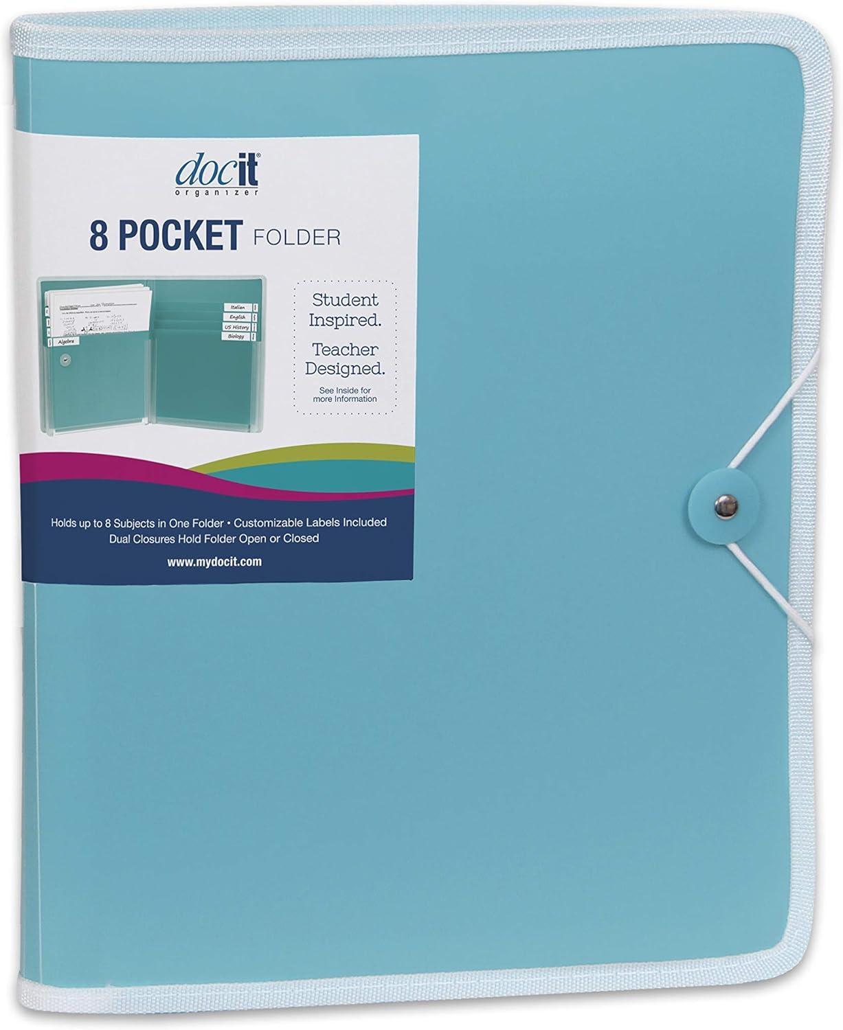 docit 8 pocket folder multi pocket folder perfect for school office and project organization  docit 8