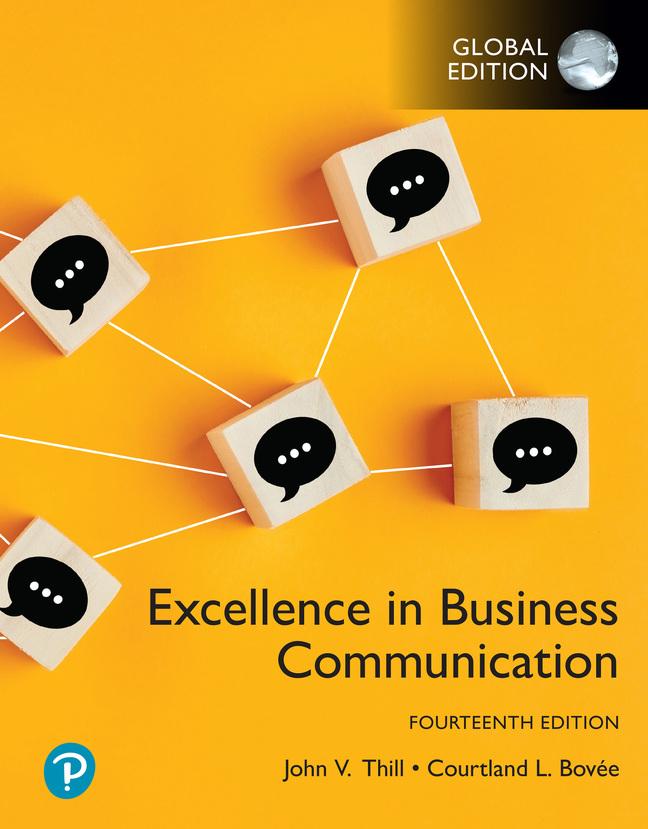excellence in business communication 14th global edition courtland bovee, john v. thill, 1292450118,